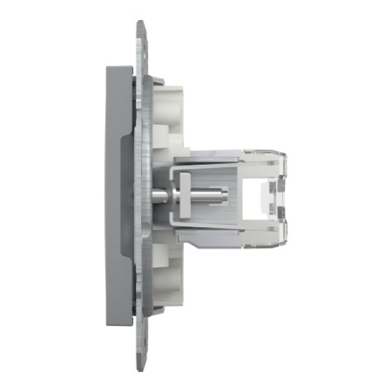 Розетка компьютерная Schneider Asfora RJ45 UTP кат6 сталь EPH4700162