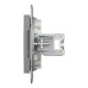 Розетка компьютерная Schneider Asfora RJ45 UTP кат6 сталь EPH4700162