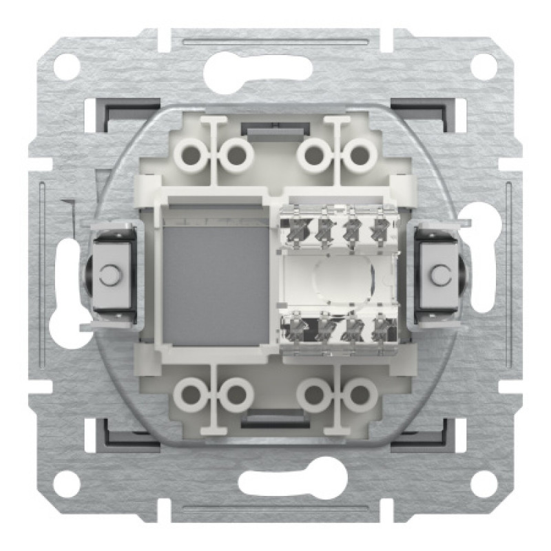 Розетка компьютерная Schneider Asfora RJ45 UTP кат6 сталь EPH4700162