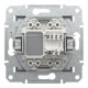 Розетка компьютерная Schneider Asfora RJ45 UTP кат6 сталь EPH4700162