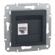 Розетка компьютерная Schneider Asfora RJ45 UTP кат6 антр EPH4700171