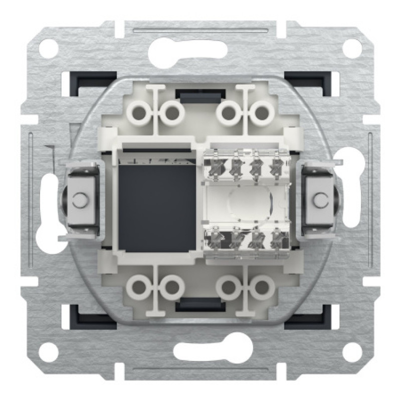 Розетка компьютерная Schneider Asfora RJ45 UTP кат6 антр EPH4700171