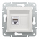 Розетка компьютерная Schneider Asfora RJ45 UTP кат6 без рамки белая EPH4770121