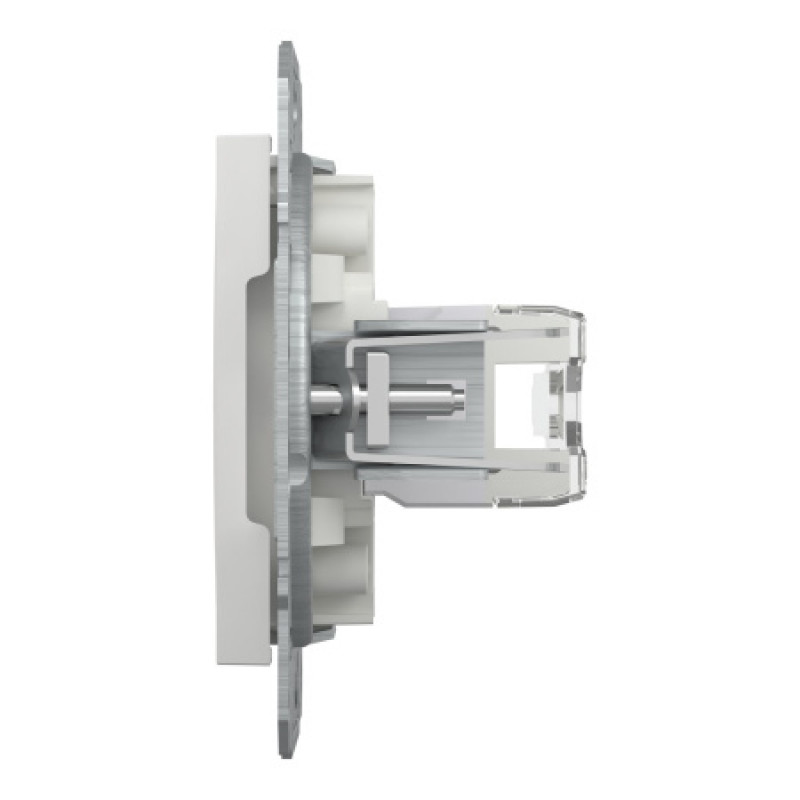 Розетка компьютерная Schneider Asfora RJ45 UTP кат6 без рамки белая EPH4770121