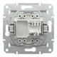 Розетка компьютерная Schneider Asfora RJ45 UTP кат6 без рамки белая EPH4770121