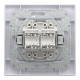 Розетка компьютерная Schneider Asfora двойная RJ45 UTP кат6 белая EPH4800121