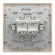 Розетка компьютерная Schneider Asfora двойная RJ45 UTP кат6 кремовая EPH4800123
