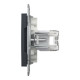 Розетка компьютерная Schneider Asfora двойная RJ45 UTP кат6 антрацит EPH4800171