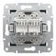 Розетка компьютерная Schneider Asfora двойная RJ45 UTP кат6 антрацит EPH4800171