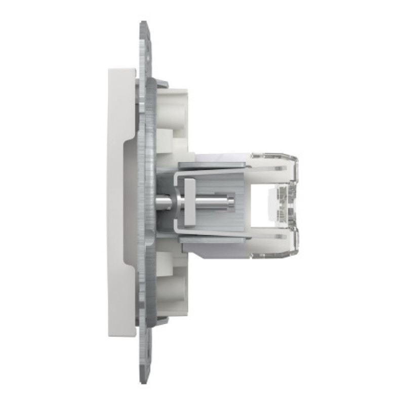 Розетка компьютерная Schneider Asfora двойная RJ45 UTP кат6 без рамки белая EPH4870121