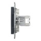 Розетка компьютерная Schneider Asfora RJ45 STP кат5е антрацит EPH5000171