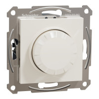 Поворотный led димер Schneider Asfora 230В rc 3-370Вт без рамки кремовый EPH6870123