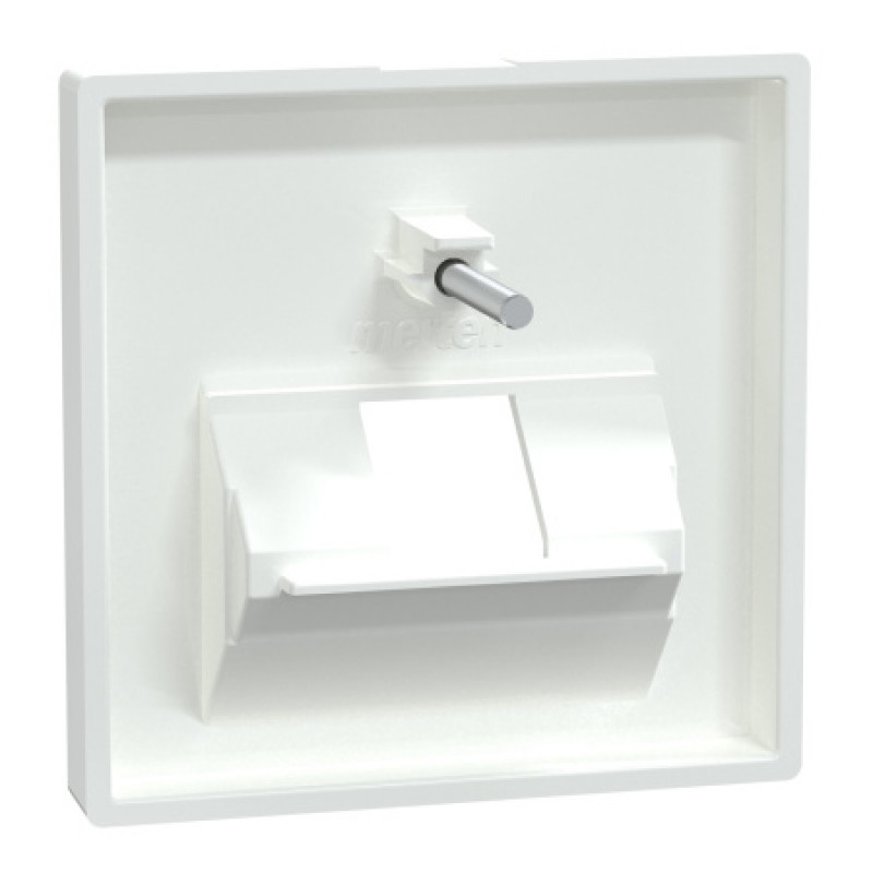 Накладка для розетки 1 х RJ45 Schneider SysM активно-белый глянец 296225