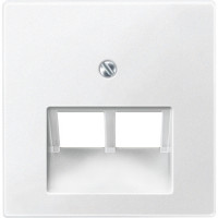 Накладка для розетки 2 х RJ45 Schneider SysM полярно-белый 298019