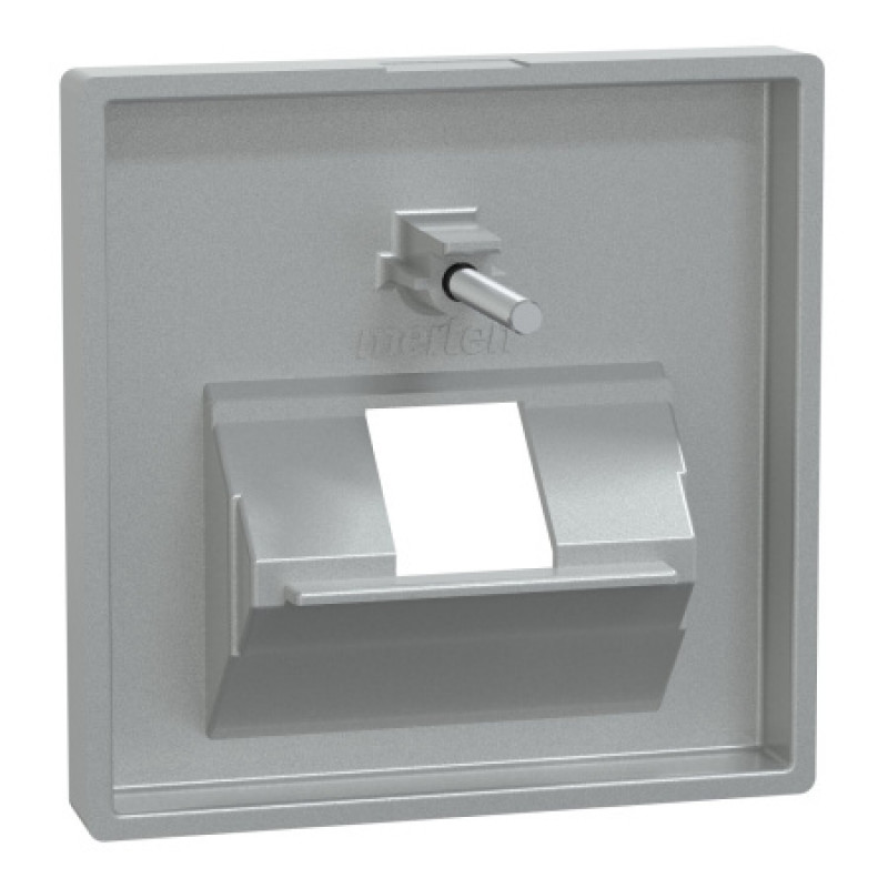 Накладка для розетки 1 х RJ45 Schneider SysM алюминий 298360