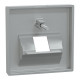 Накладка для розетки 1 х RJ45 Schneider SysM алюминий 298360