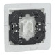 Накладка 1-клавишного выключателя Schneider SysM IP44 активно-белый глянец 432025