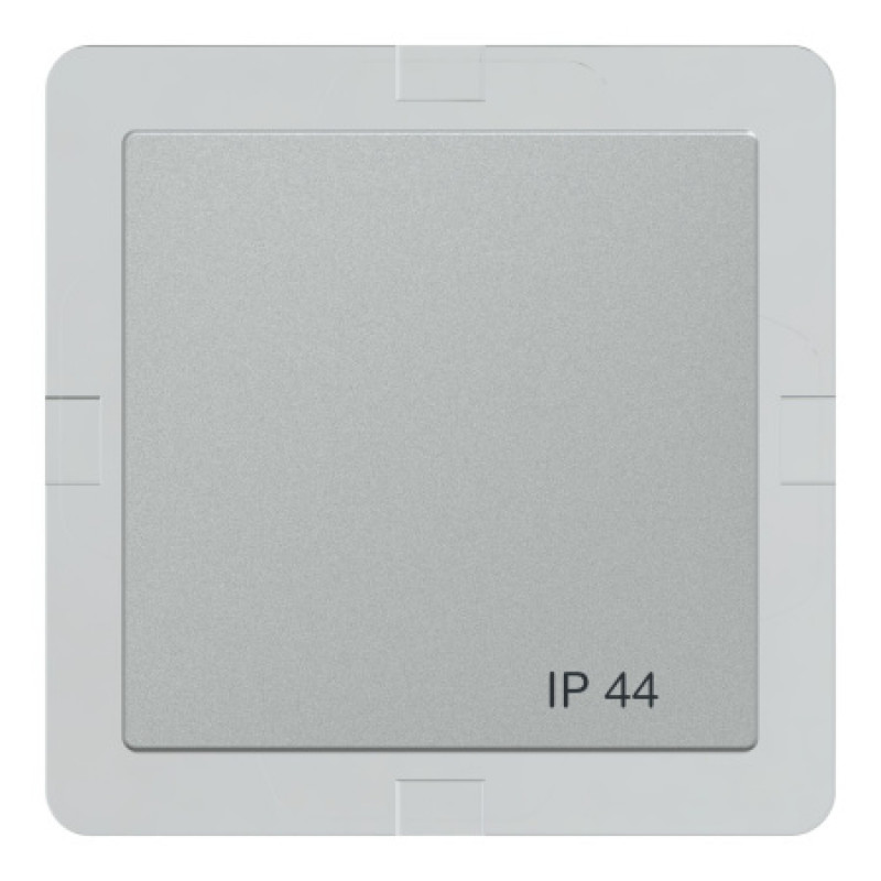 Накладка 1-клавишного выключателя Schneider SysM IP44 алюминий 433060