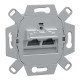 Механизм телекоммуникационной розетки Schneider RJ45 8/8 кат6 465706