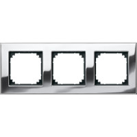 Рамка 3-постовая Schneider SysM металл M-Plan хром 475339