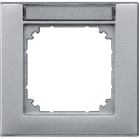 Рамка 1-постовая Schneider SysM с полем для маркировки M-Plan алюминий 476160