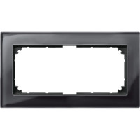 Рамка 2-постовая Schneider SysM без перегородки стекло M-Plan оникс 487803