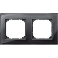 Рамка 2-постовая Schneider SysM M-Plan стекло оникс 489203