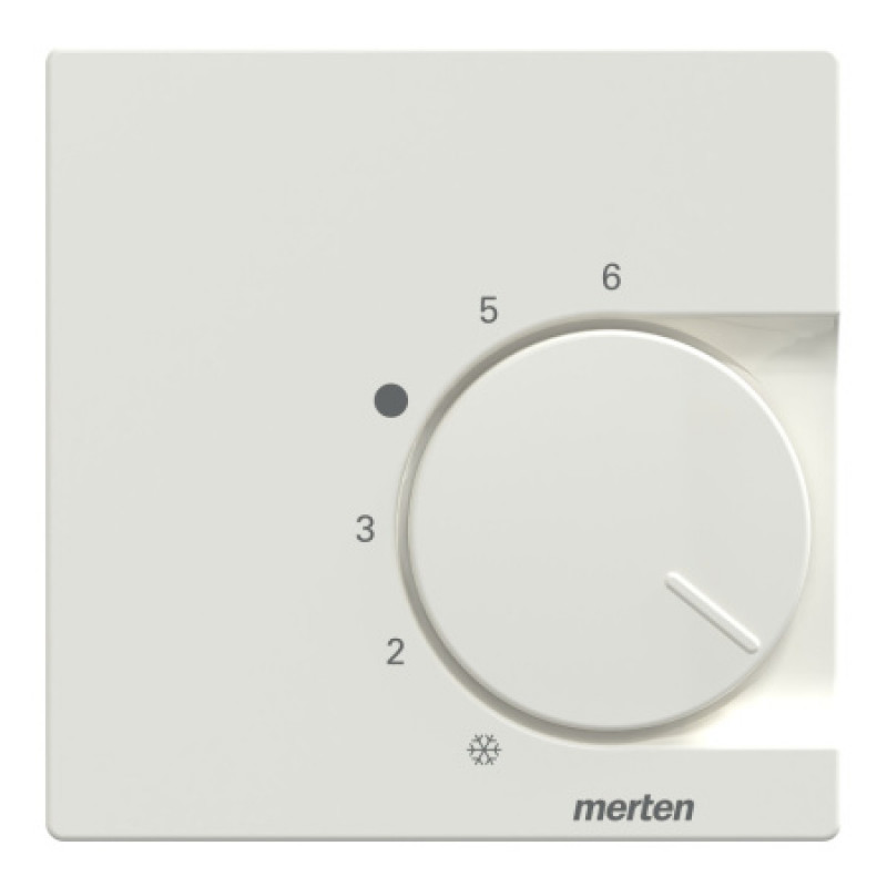 Накладка для комнатного термостата Schneider Merten System M полярно-белый глянец 534719