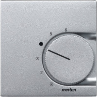 Накладка для комнатного термостата Schneider Merten System M алюминий 536260
