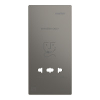Накладка для розетки для бритья Schneider SysD никель MEG2109-3450