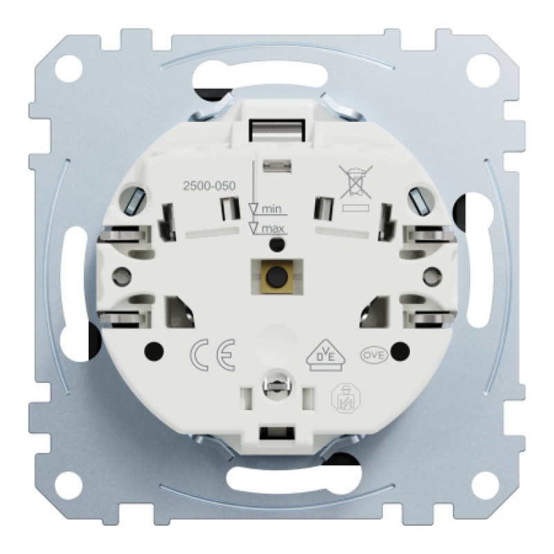 Розетка с заземлением Schneider SysM 16А черный матовый MEG2301-0403