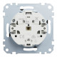 Розетка с заземлением Schneider SysM 16А черный матовый MEG2301-0403