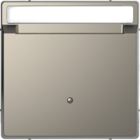 Накладка карточного выключателя с полем для надписи Schneider SysD никель MEG3854-6050