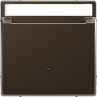 Накладка карточного выключателя с полем для надписи Schneider SysD мокко MEG3854-6052