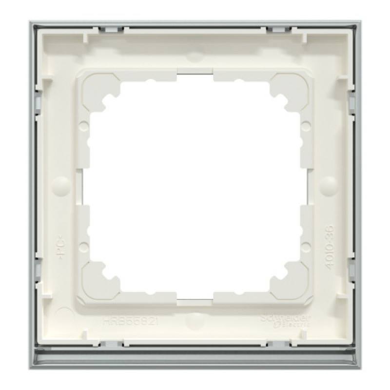 Рамка 1-постовая Schneider M-Pure Decor SysM стекло камень/алюминий MEG4010-3669