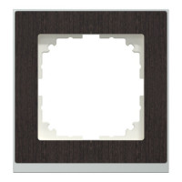 Рамка 1-постовая Schneider M-Pure Decor SysM стекло венге/алюминий MEG4010-3671