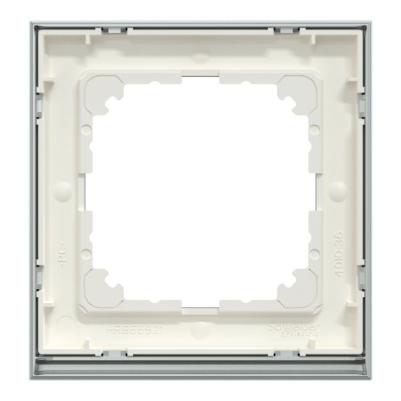 Рамка 1-постовая Schneider M-Pure Decor SysM стекло венге/алюминий MEG4010-3671