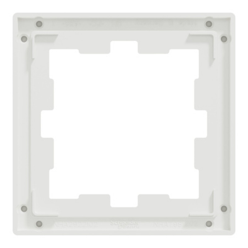 Рамка 1-постовая Schneider D-Life SysD стекло белый кристалл MEG4010-6520