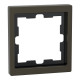 Рамка 1-постовая Schneider D-Life SysD металл мокко MEG4010-6552