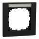 Рамка 1-постовая Schneider M-Pure SysM с полем для маркировки черный матовый MEG4011-3603
