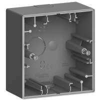 Коробка накладного монтажа 1-постовая Schneider D-Life SysD антрацит MEG4014-6534