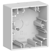 Коробка накладного монтажа 1-постовая Schneider D-Life SysD белый лотос MEG4014-6535