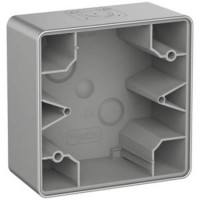 Коробка накладного монтажа 1-постовая Schneider Panzer серый MEG4014-7060