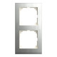 Рамка 2-постовая Schneider M-Pure Decor SysM нержавеющая сталь/алюминий MEG4020-3646