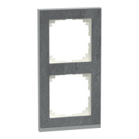 Рамка 2-постовая Schneider M-Pure Decor SysM камень/алюминий MEG4020-3669