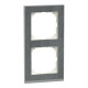Рамка 2-постовая Schneider M-Pure Decor SysM камень/алюминий MEG4020-3669