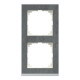 Рамка 2-постовая Schneider M-Pure Decor SysM камень/алюминий MEG4020-3669