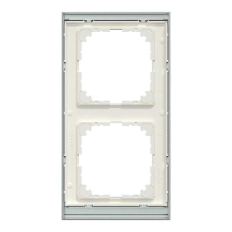 Рамка 2-постовая Schneider M-Pure Decor SysM камень/алюминий MEG4020-3669
