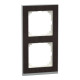 Рамка 2-постовая Schneider M-Pure Decor SysM венге/алюминий MEG4020-3671