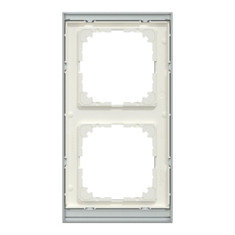 Рамка 2-постовая Schneider M-Pure Decor SysM венге/алюминий MEG4020-3671